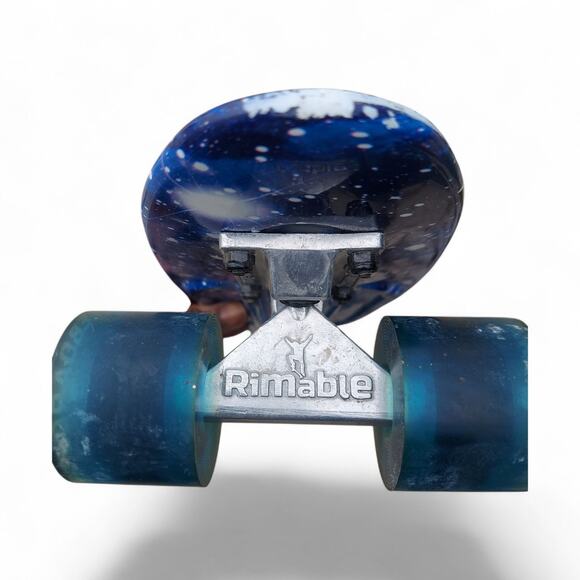 Rimable Penny Board 22" Skateboard Complete Galaxy Blue - Picture 2 of 8